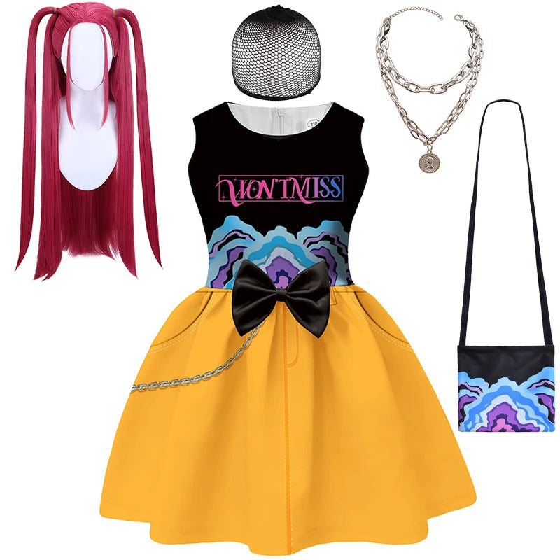 Demon Hunter Team Rumi, Zoey & Mira K-Pop Girls Cosplay Dress