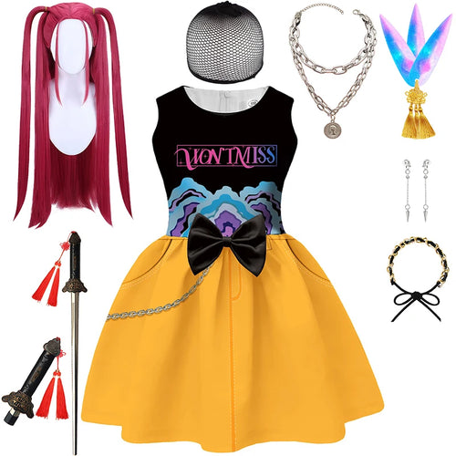 Demon Hunter Team Rumi, Zoey & Mira K-Pop Girls Cosplay Dress