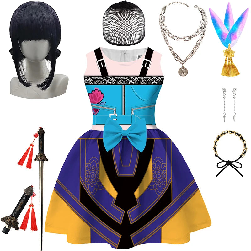 Demon Hunter Team Rumi, Zoey & Mira K-Pop Girls Cosplay Dress