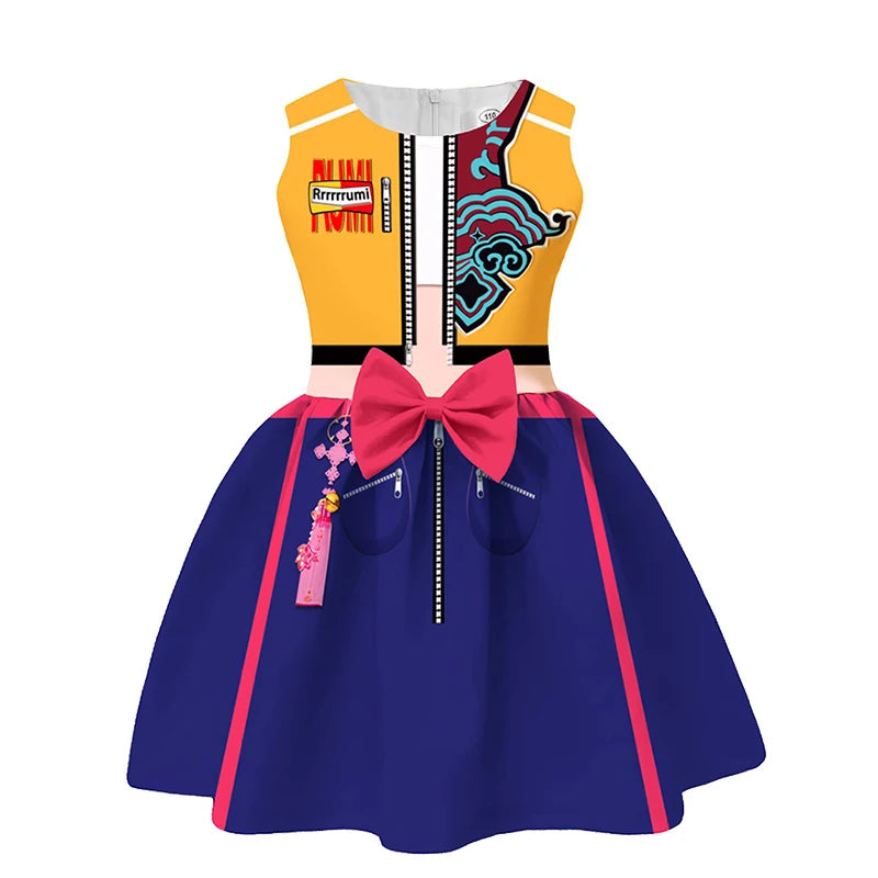 Demon Hunter Team Rumi, Zoey & Mira K-Pop Girls Cosplay Dress