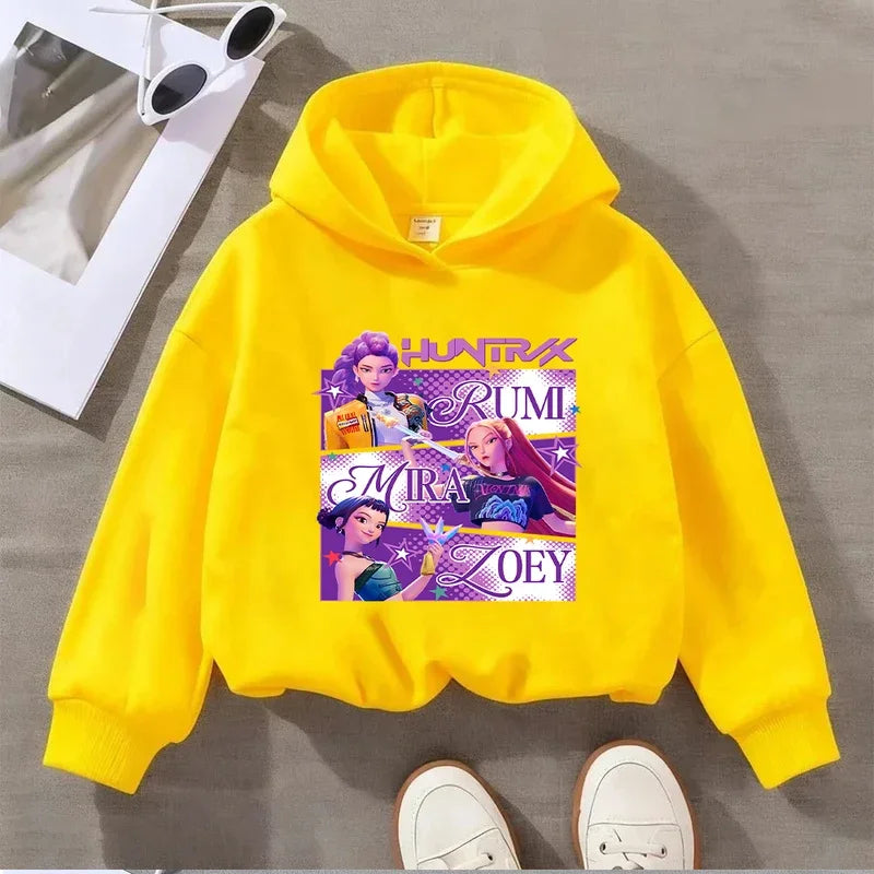 Rumi, Zoey & Mira K-Pop Demon Hunter Girls Hoodie