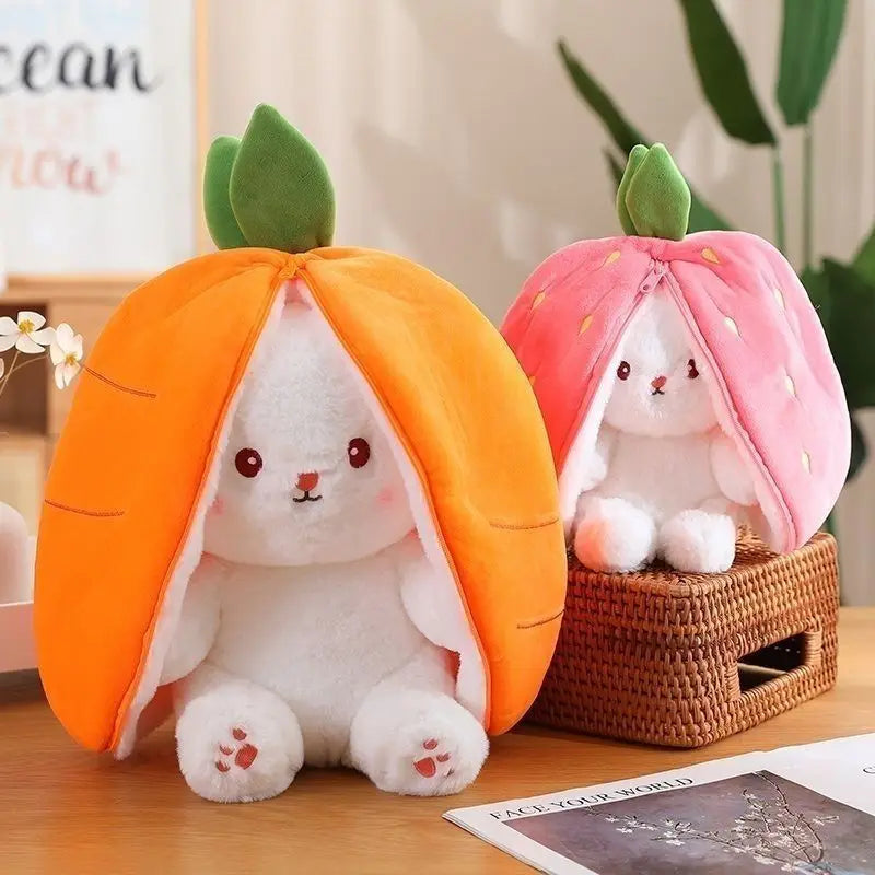 Kawaii Fruit Bunny Plush Toy – Cute Rabbit Plush Gift