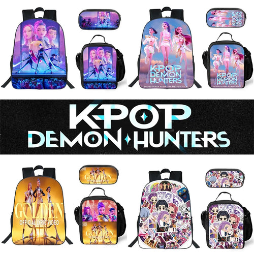 K-Pop Demon Hunters 3-Piece School Bag Set
