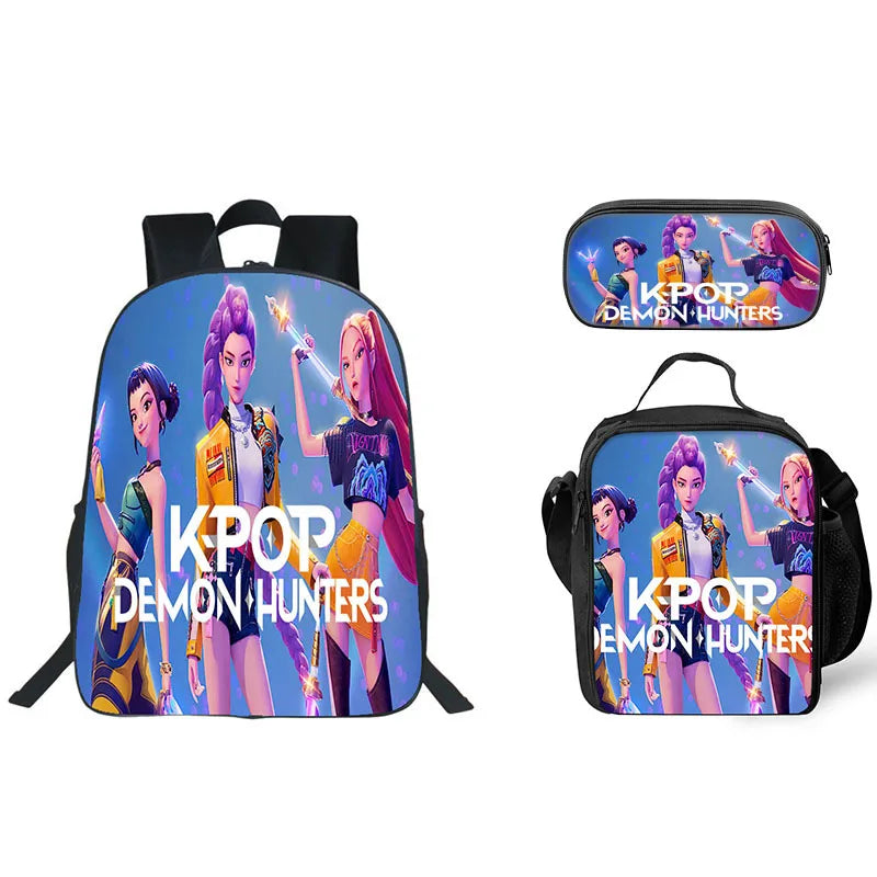 K-Pop Demon Hunters 3-Piece School Bag Set