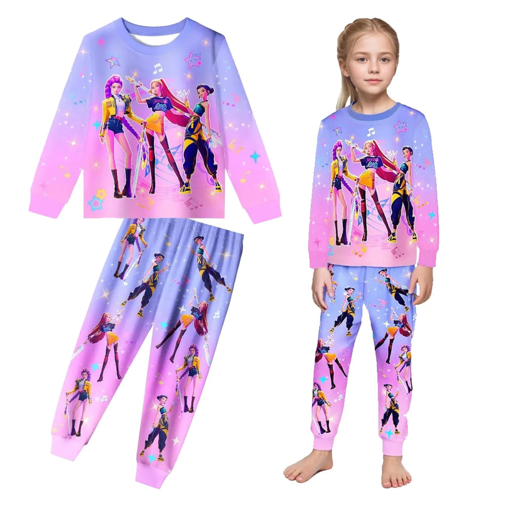 K-Pop Demon Hunters Kids Pajama Set – 2-Piece