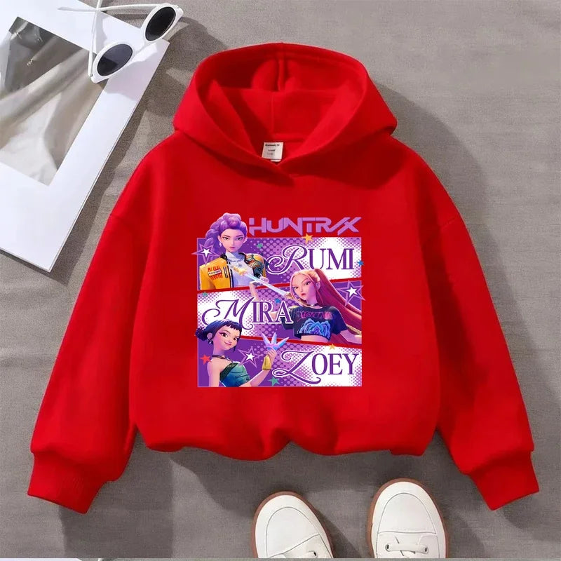 Rumi, Zoey & Mira K-Pop Demon Hunter Girls Hoodie
