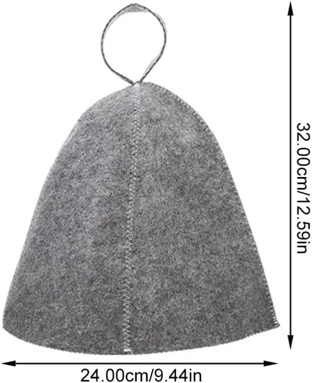 Qinsky Sauna Hat Unisex Felt Sauna Cap