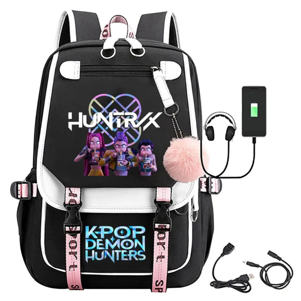 K-Pop Demon Hunters Rumi, Zoey & Mira - Anime Backpack – Multi-Pocket