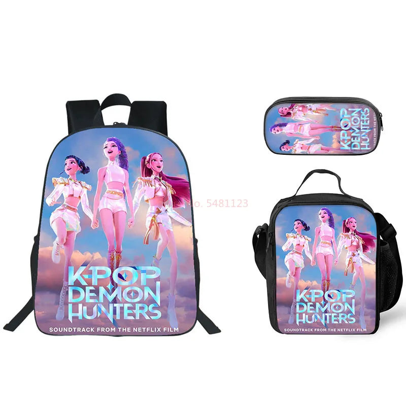 K-Pop Demon Hunters 3-Piece School Bag Set